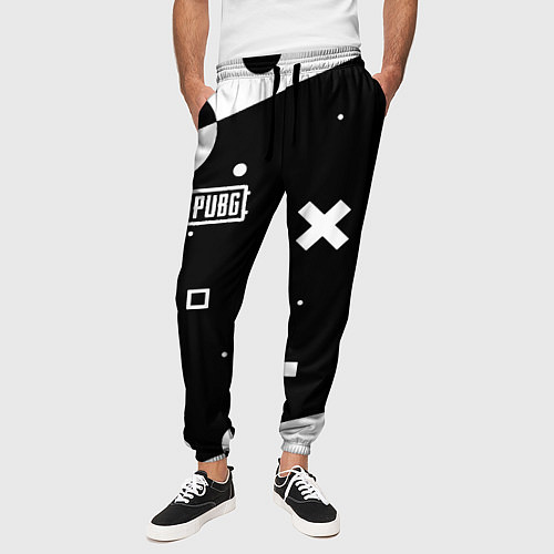 Мужские брюки PUBG game pattern / 3D-принт – фото 3