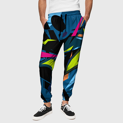 Мужские брюки Настоящая абстракция / 3D-принт – фото 3