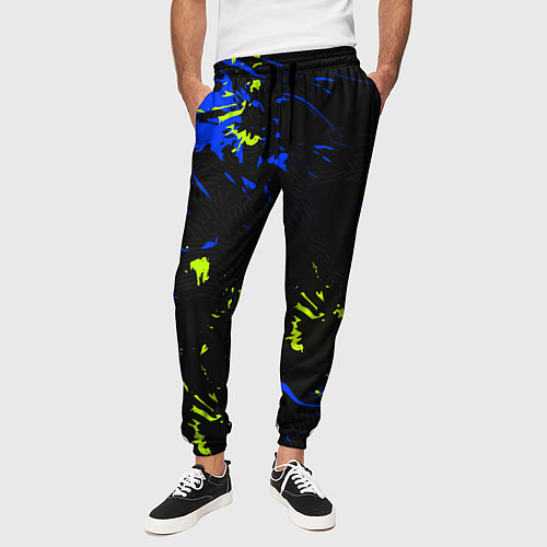 Мужские брюки Абстрактный узор с концепцией / 3D-принт – фото 3