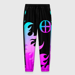 Мужские брюки Blue Exorcist неоновый огонь