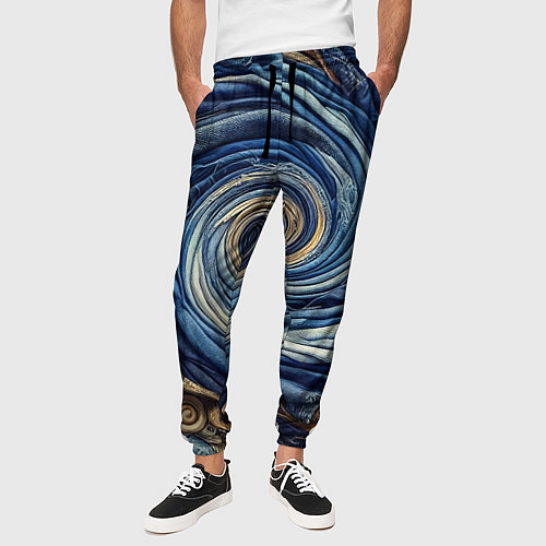 Мужские брюки Воронка из джинсы и пуговиц - нейросеть / 3D-принт – фото 3