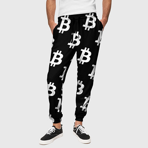 Мужские брюки Биткоин блокчейн / 3D-принт – фото 3