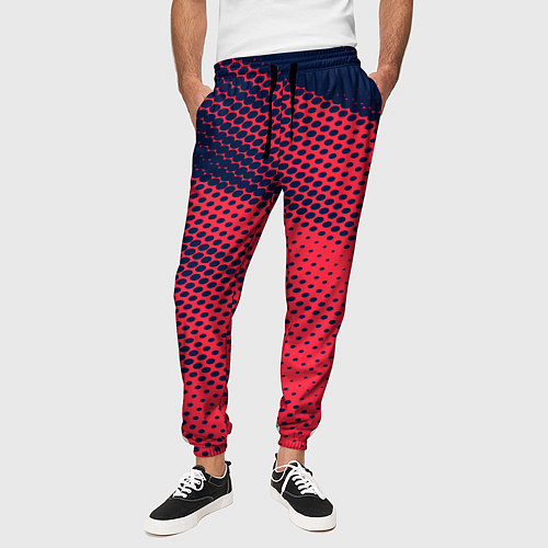 Мужские брюки Яркий абстрактный узор для спорта / 3D-принт – фото 3