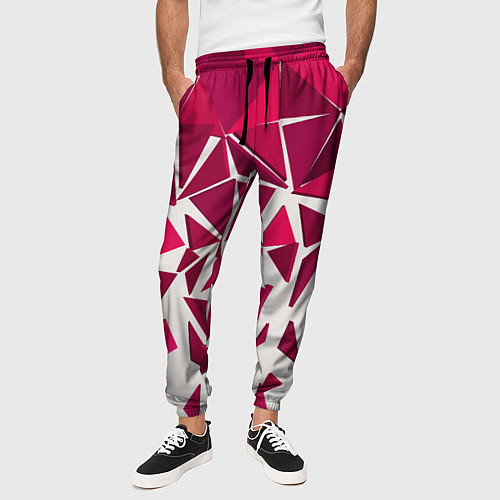 Мужские брюки Яркий абстрактный узор для спорта / 3D-принт – фото 3