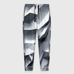 Мужские брюки Белая геометрия с искажением