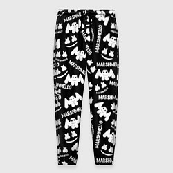 Брюки на резинке мужские Marshmello pattern music, цвет: 3D-принт