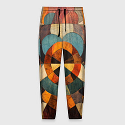 Брюки на резинке мужские Винтажная мозайка, цвет: 3D-принт