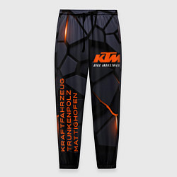 Брюки на резинке мужские KTM - плиты с эффектом свечения, цвет: 3D-принт