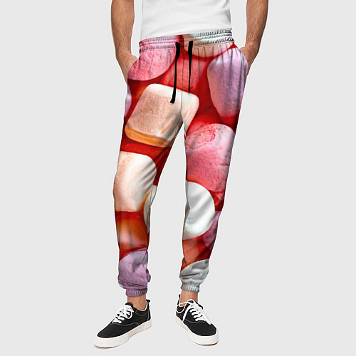 Мужские брюки Маршмэллоу / 3D-принт – фото 3