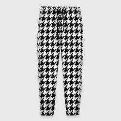 Брюки на резинке мужские Гусиные лапки, цвет: 3D-принт