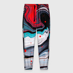 Мужские брюки Флюид арт абстракция