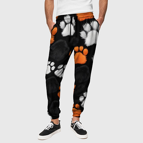 Мужские брюки Мохнатые лапки / 3D-принт – фото 3