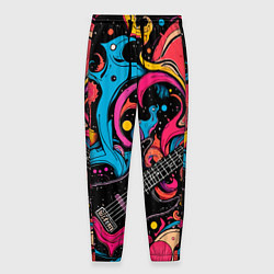 Мужские брюки Psychedelic abstract guitar