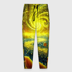 Мужские брюки Neon galaxy - ai art fantasy