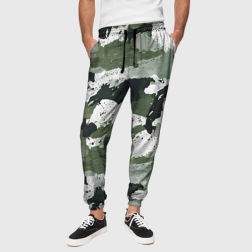 Мужские брюки Текстурный камуфляж / 3D-принт – фото 3