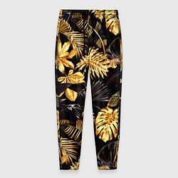 Брюки на резинке мужские Золотые тропики, цвет: 3D-принт