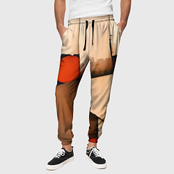 Брюки на резинке мужские Фрагментированная композиция, цвет: 3D-принт — фото 2