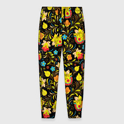 Мужские брюки Хохлома цветы
