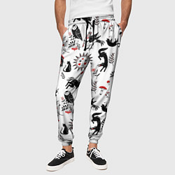 Брюки на резинке мужские Русские сказки, цвет: 3D-принт — фото 2