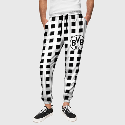 Мужские брюки Borussia pattern / 3D-принт – фото 3