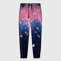 Мужские брюки Розово-синяя текстура