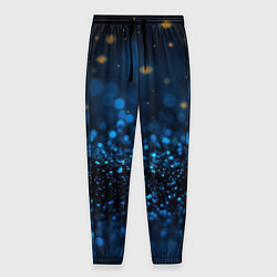 Мужские брюки Боке блестяшки на черном