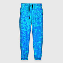 Мужские брюки Голубой неоновый абстрактная текстура