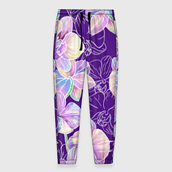 Мужские брюки Японские акварельные орхидеи