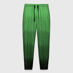 Мужские брюки Зеленый градиент текстурные полосы