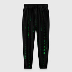 Брюки на резинке мужские Color black green, цвет: 3D-принт