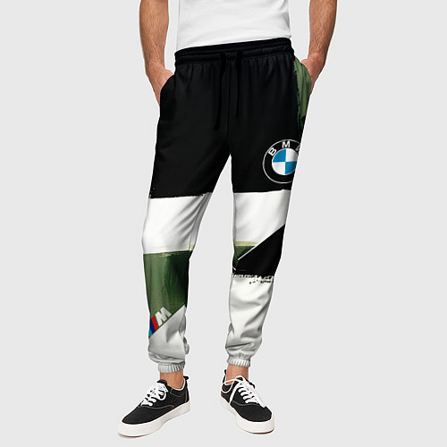 Мужские брюки BMW логотип / 3D-принт – фото 3