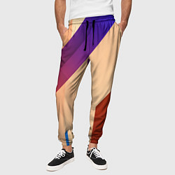 Брюки на резинке мужские Multicolored, цвет: 3D-принт — фото 2