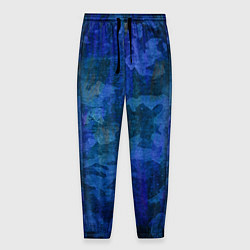 Мужские брюки Абстракция - blue uniform camouflage