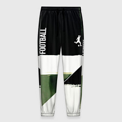 Брюки на резинке мужские Футбол на фоне брызг красок, цвет: 3D-принт