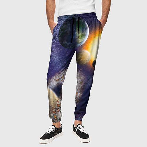 Мужские брюки Парад планет / 3D-принт – фото 3