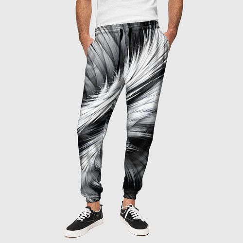 Мужские брюки Шерсть волка / 3D-принт – фото 3