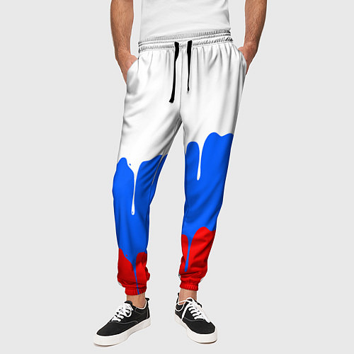 Мужские брюки Патриот - флаг / 3D-принт – фото 3