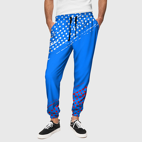 Мужские брюки Патриот - флаг / 3D-принт – фото 3