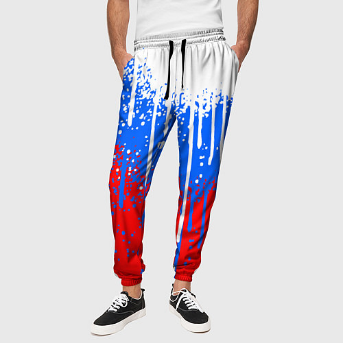 Мужские брюки Патриот - флаг / 3D-принт – фото 3