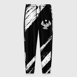 Брюки на резинке мужские Дагестан - брызги, цвет: 3D-принт