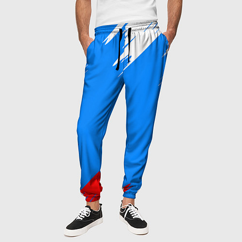 Мужские брюки Патриот Россия - флаг / 3D-принт – фото 3