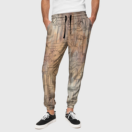 Мужские брюки Стимпанк элементы / 3D-принт – фото 3