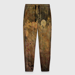 Мужские брюки Абстракция - dark pink paint spill