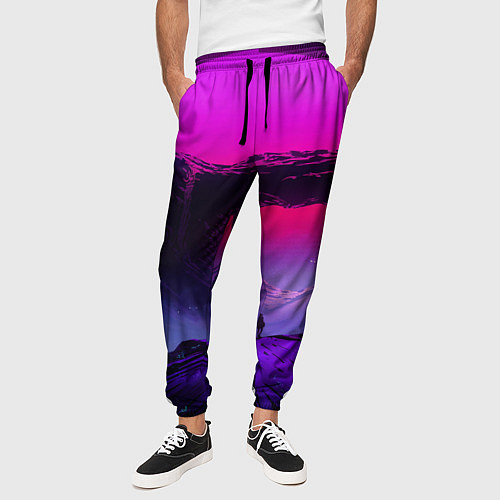 Мужские брюки A Journey on the planet / 3D-принт – фото 3