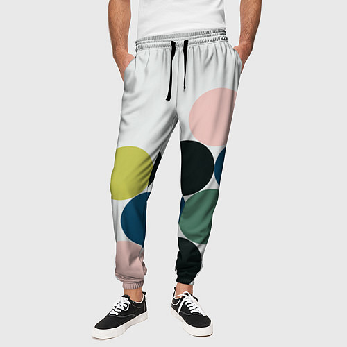 Мужские брюки Кластер чил - абстракция / 3D-принт – фото 3