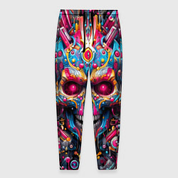 Мужские брюки Art cyber skull - ai art fantasy