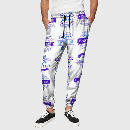 Мужские брюки Easter holidays / 3D-принт – фото 3