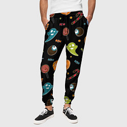 Брюки на резинке мужские Halloween black, цвет: 3D-принт — фото 2