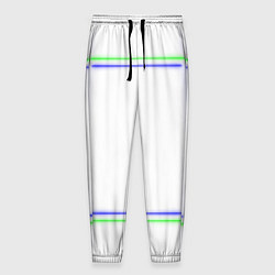 Мужские брюки Neon white green light blue