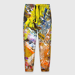 Мужские брюки Живая Абстракция: Поток Цветов и Форм в Постоянном